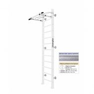 Шведская стенка Kampfer Swedish Wall (№6 Жемчужный Высота 3 м белый антик турник), фото 1