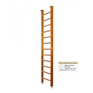 Шведская стенка Kampfer Classic Ceiling (№4 Вишневый Высота 3 м), фото 1