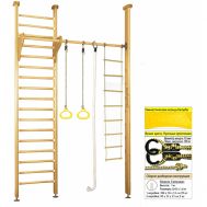 Шведская стенка Kampfer Line (№1 Натуральный Высота 3 м), фото 1