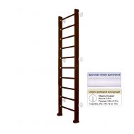 Шведская стенка Kampfer Classic Wall (№5 Шоколадный Стандарт белый), фото 1