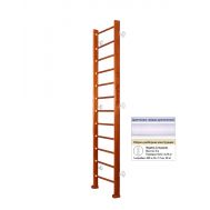 Шведская стенка Kampfer Classic Wall (№4 Вишневый Высота 3 м белый), фото 1