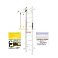 Шведская стенка Kampfer Helena Wall (№6 Жемчужный Высота 3 м белый турник), фото 1