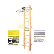 Шведская стенка Kampfer Helena Wall (№1 натуральный Высота 3 м белый антик турник), фото 1