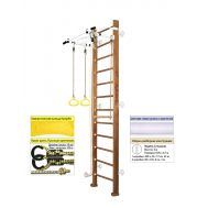 Шведская стенка Kampfer Helena Wall (№2 Ореховый Высота 3 м белый турник), фото 1