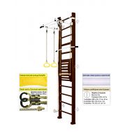 Шведская стенка Kampfer Helena Maxi Wall (№5 Шоколадный Высота 3 м белый турник), фото 1