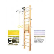 Шведская стенка Kampfer Helena Maxi Wall (№0 без покрытия Высота 3 м белый турник), фото 1