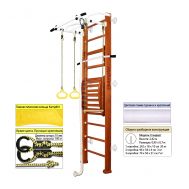 Шведская стенка Kampfer Helena Maxi Wall (№4 Вишневый Стандарт белый турник), фото 1