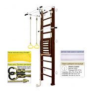 Шведская стенка Kampfer Helena Maxi Wall (№5 Шоколадный Стандарт белый турник), фото 1