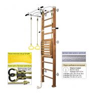 Шведская стенка Kampfer Helena Maxi Wall (№2 Ореховый Стандарт белый антик турник), фото 1