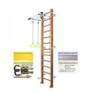 Шведская стенка Kampfer Helena Wall (№2 Ореховый Высота 3 м белый антик турник), фото 1