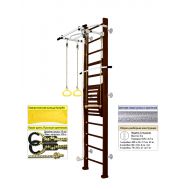 Шведская стенка Kampfer Helena Maxi Wall (№5 Шоколадный Высота 3 м белый антик турник), фото 1