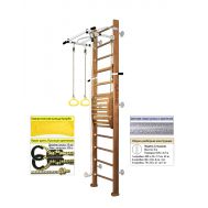 Шведская стенка Kampfer Helena Maxi Wall (№2 Ореховый Высота 3 м белый антик турник), фото 1