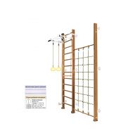 Шведская стенка Kampfer Winner Wall (№2 Ореховый Высота 3 м белый), фото 1