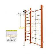 Шведская стенка Kampfer Winner Wall (№4 Вишневый Стандарт белый), фото 1