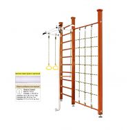 Шведская стенка Kampfer Winner Ceiling (№4 Вишневый Стандарт белый), фото 1