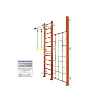 Шведская стенка Kampfer Winner Wall (№4 Вишневый Высота 3 м антик), фото 1