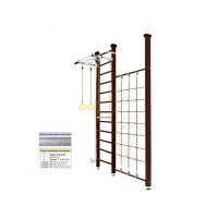 Шведская стенка Kampfer Winner Ceiling (№5 Шоколадный Высота 3 м антик), фото 1