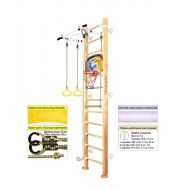 Шведская стенка Kampfer Helena Wall Basketball Shield (№0 без покрытия Высота 3 м белый турник), фото 1