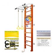 Шведская стенка Kampfer Helena Wall Basketball Shield (№4 Вишневый Стандарт белый антик турник), фото 1