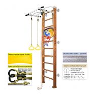 Шведская стенка Kampfer Helena Wall Basketball Shield (№2 Ореховый Стандарт белый антик турник), фото 1