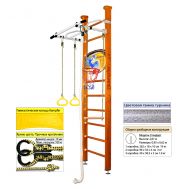 Шведская стенка Kampfer Helena Ceiling Basketball Shield (№3 Классический Стандарт белый антик турник), фото 1