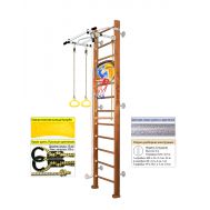 Шведская стенка Kampfer Helena Wall Basketball Shield (№2 Ореховый Высота 3 м белый антик турник), фото 1