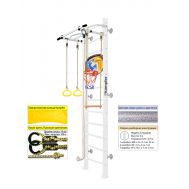 Шведская стенка Kampfer Helena Wall Basketball Shield (№6 Жемчужный Высота 3 м белый антик турник), фото 1