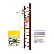 Шведская стенка Kampfer Helena Ceiling Basketball Shield (№5 Шоколадный Высота 3 м белый антик турник), фото 1