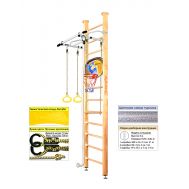 Шведская стенка Kampfer Helena Ceiling Basketball Shield (№1 Натуральный Высота 3 м белый антик турник), фото 1