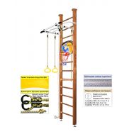 Шведская стенка Kampfer Helena Ceiling Basketball Shield (№2 Ореховый Высота 3 м белый антик турник), фото 1