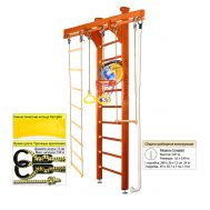 Шведская стенка Kampfer Wooden Ladder Ceiling Basketball Shield (№4 Вишневый Стандарт), фото 1