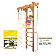 Шведская стенка Kampfer Wooden Ladder Ceiling Basketball Shield (№2 Ореховый Стандарт), фото 1