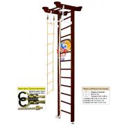 Шведская стенка Kampfer Little Sport Ceiling Basketball Shield (№5 Шоколадный Высота 3 м), фото 1