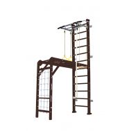 Шведская стенка Kampfer Union Wall (№5 Шоколадный Высота 3 м белый антик турник), фото 1