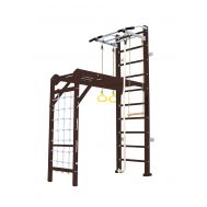 Шведская стенка Kampfer Union Wall (№5 Шоколадный Стандарт белый турник), фото 1