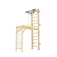 Шведская стенка Kampfer Union Wall (№1 натуральный Высота 3 м белый антик турник), фото 1