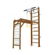 Шведская стенка Kampfer Union Wall (№2 Ореховый Стандарт белый турник), фото 1