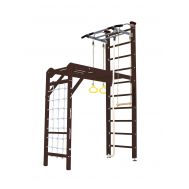 Шведская стенка Kampfer Union Ceiling (№5 Шоколадный Стандарт белый антик турник), фото 1