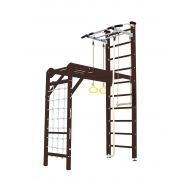 Шведская стенка Kampfer Union Ceiling (№5 Шоколадный Стандарт белый турник), фото 1