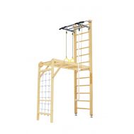 Шведская стенка Kampfer Union Ceiling (№1 Натуральный Высота 3 м белый антик турник), фото 1