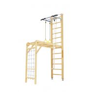 Шведская стенка Kampfer Union Ceiling (№1 Натуральный Высота 3 м белый турник), фото 1