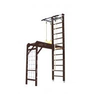 Шведская стенка Kampfer Union Ceiling (№5 Шоколадный Высота 3 м белый антик турник), фото 1