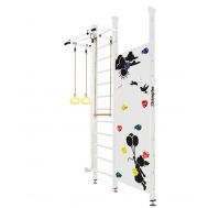 Шведская стенка Kampfer Jungle Ceiling Girl (№6 Жемчужный Высота 3 м белый турник), фото 1