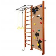 Шведская стенка Kampfer Jungle Wall Girl (№4 Вишневый Стандарт белый антик турник), фото 1