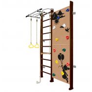 Шведская стенка Kampfer Jungle Wall Girl (№5 Шоколадный Стандарт белый антик турник), фото 1