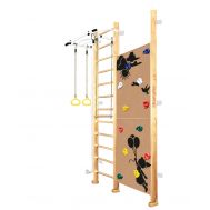 Шведская стенка Kampfer Jungle Wall Girl (№0 без покрытия Высота 3 м белый турник), фото 1