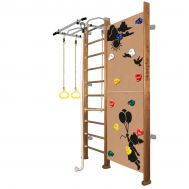 Шведская стенка Kampfer Jungle Wall Girl (№2 Ореховый Стандарт белый антик турник), фото 1