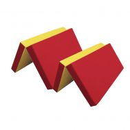 Мат №7 (200 х 100 х 10) складной (красный/желтый), фото 1