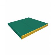 Мат №4 (100 х 100 х 10) складной (зеленый/желтый), фото 1