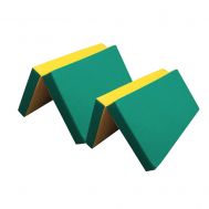 Мат №7 (200 х 100 х 10) складной (зеленый/желтый), фото 1